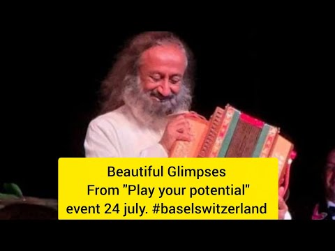 Beautiful Glimpses from "Play your potential" event 24 july. #baselswitzerland@gurudev