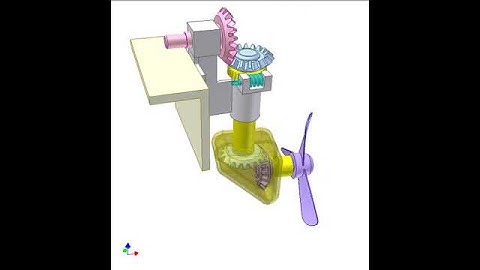 0864   Azimuth thruster with bevel gear drives