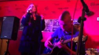 Becki leigh-smith and Jake wright singing hallelujah