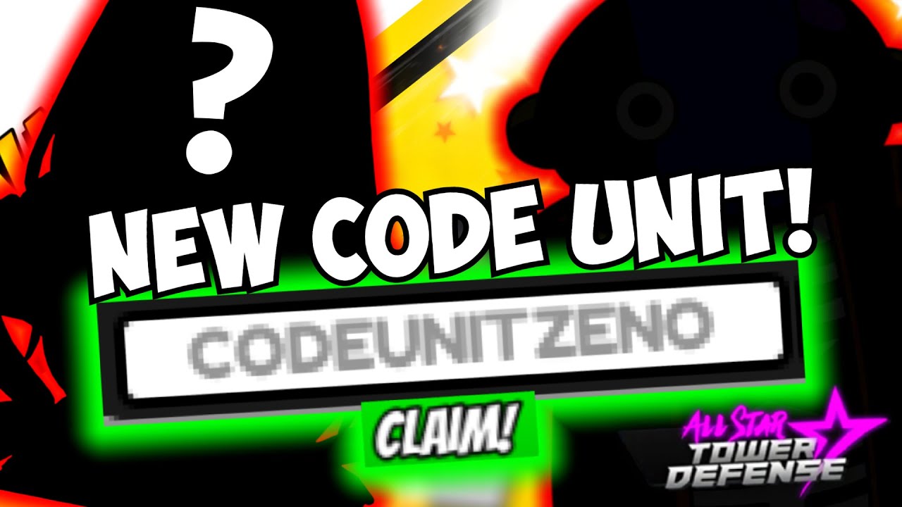 NEW CODE] USE MY CODE FOR A EXCLUSIVE UNIT! THANKS FOR 100K!!! ALL STAR  TOWER DEFENSE 