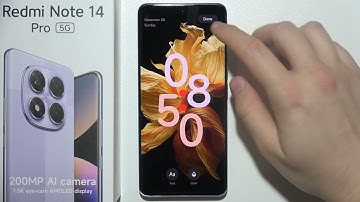 Redmi Note 14 Pro: How to Change Lock Screen Clock