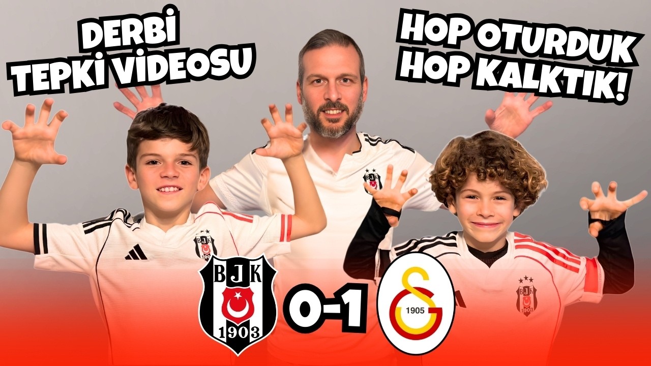 İLK DEFA TEPKİ VİDEOSU ÇEKTİK! BEŞİKTAŞ VS GALATASARAY MAÇINDA HOP OTURDUK HOP KALKTIK! 😅