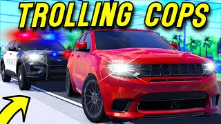 Roblox Roleplay  TROLLING THE COPS WITH 1000HP TRACKHAWK!