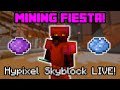 FIRST Mining Fiesta on IRONMAN is COMPLETE! | Hypixel Skyblock LIVE!