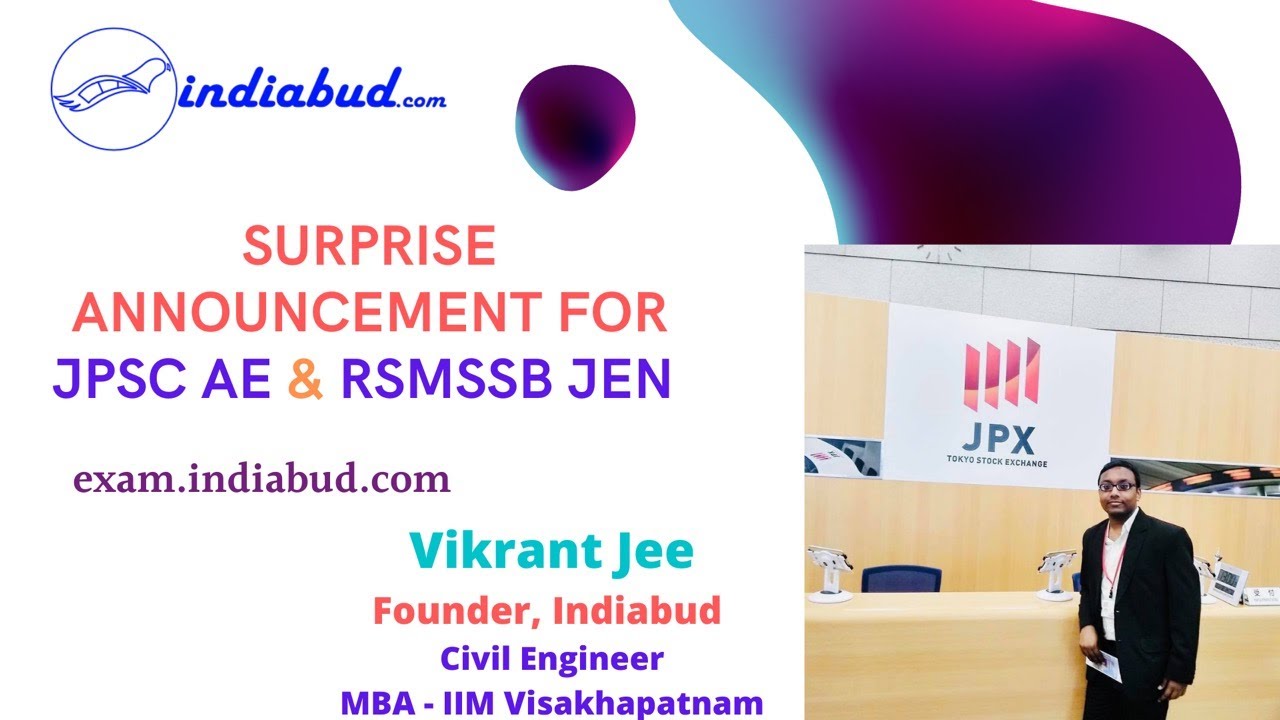 JPSC AE, RSMSSB JEN Degree & RSMSSB JEN Diploma Test Series launch for Civil and Mechanical Engg.