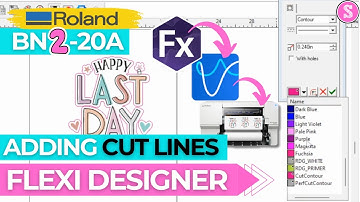 Geavanceerde instellingen voor Versaworks Cut Contourlijnen toegevoegd in Flexi