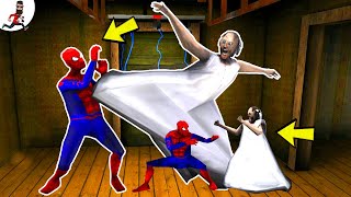 Granny, Baby Granny vs Spider and Baby Spider ★ Funny Animation ★ Part #1