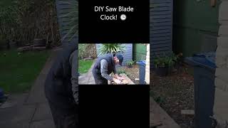 Making a Saw Blade Clock for the Workshop! 🕒#shorts