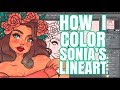 Art collab  coloring sonia stegemanns lineart  illustration  bytamaniac