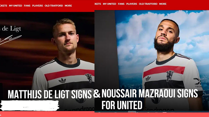 Matthijs de Ligt and Noussair Mazraoui signs for United | Shirt Number Reveal