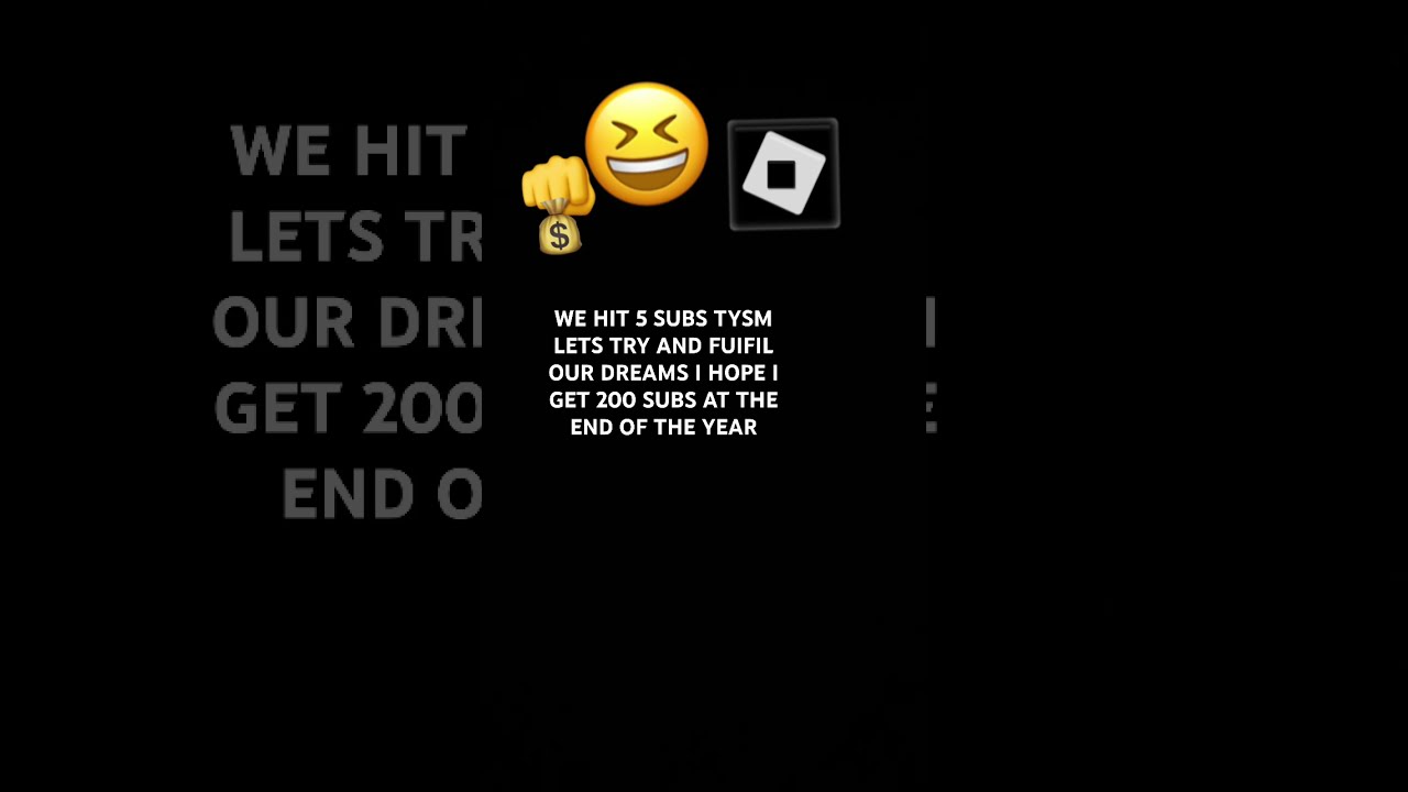 Tysm For 5 Subs