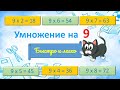 Умножение на 9. Легкий способ.