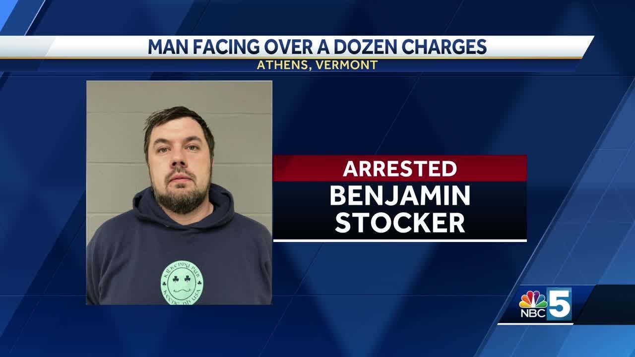 Vermont man arrested on over a dozen charges, including arson - YouTube