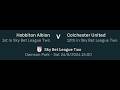 Hobbiton v Colchester SBL2 24 25