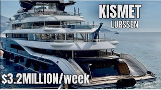 Spectacular MULTI AWARD WINNING  $360MILLION KISMET Megayacht docks in MONACO M.C.