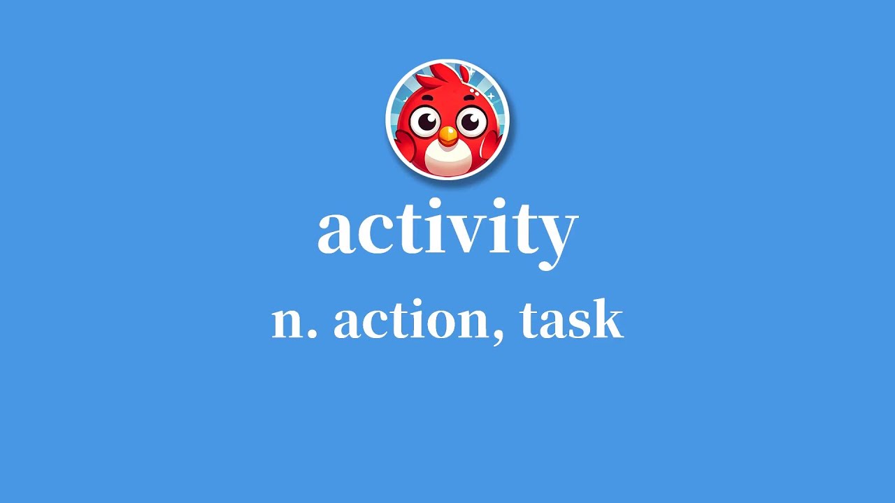Activity: Meaning, Pronunciation, Definition in American & British English - activities overactivity