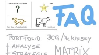 wie kommen die punkte in die portfolio analyse matrix bcg mckinsey marketing management