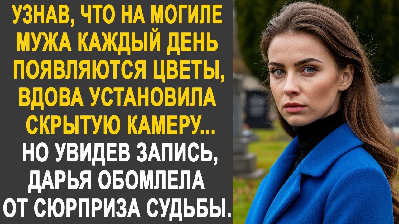 Узнав, что у памятника мужа каждый день появляются цветы, жена установила скрытую камеру. Но увидев.