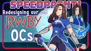 SPEEDPAINT! | Redesigning our old RWBY OCs - Team STRM screenshot 4