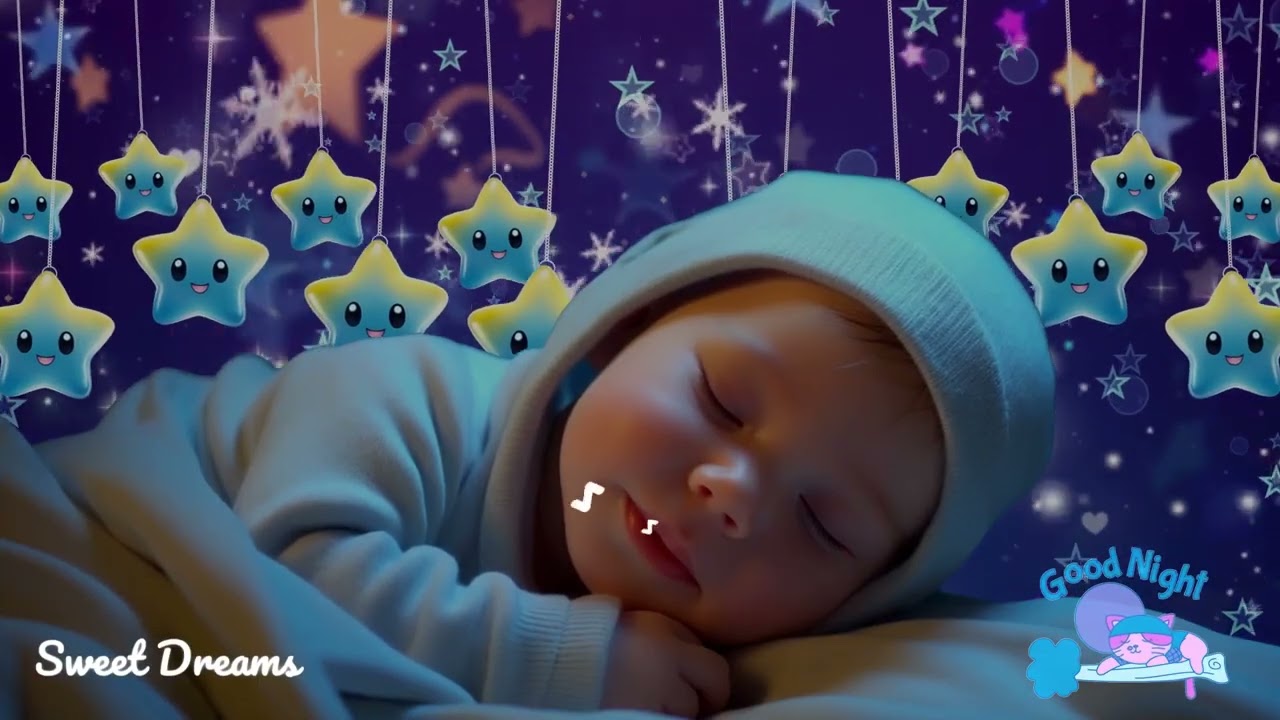 Baby Sleep Music🌙Baby Drift Into Deep Sleep Fast💫Beat Insomnia Fast🎶Mozart & Brahms Lullabies