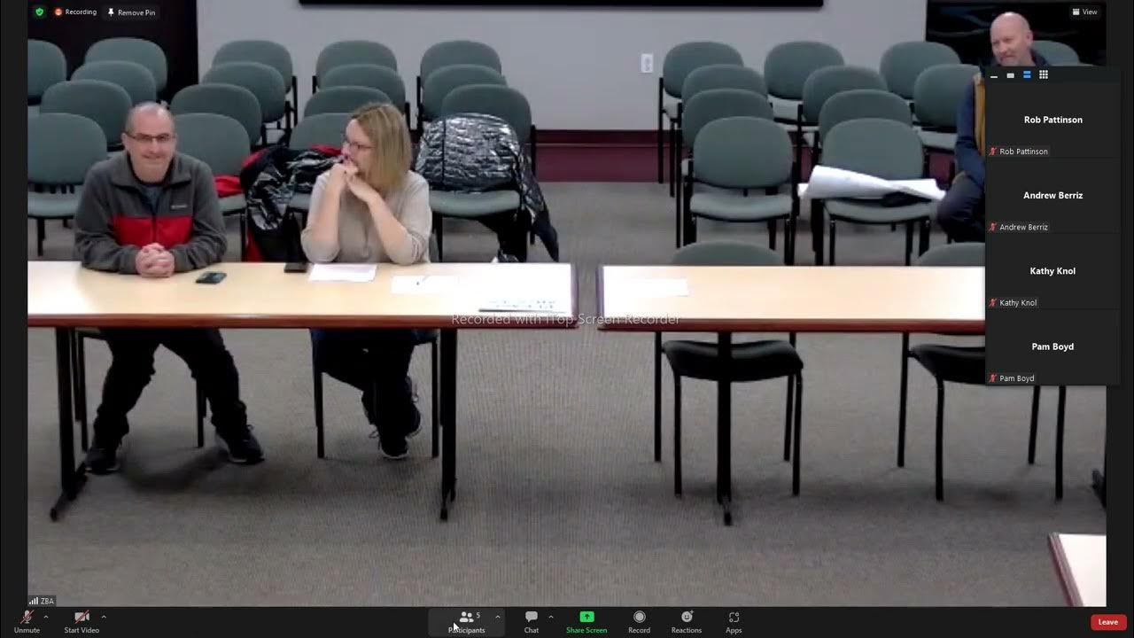 Scio Twp Zoning Board of Appeals (ZBA) 12/15/2022 YouTube