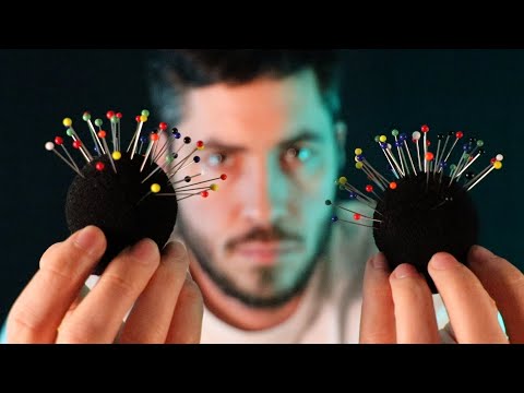 ASMR j'enlève les AIGUILLES DE VOTRE CERVEAU (représenté par les micros)