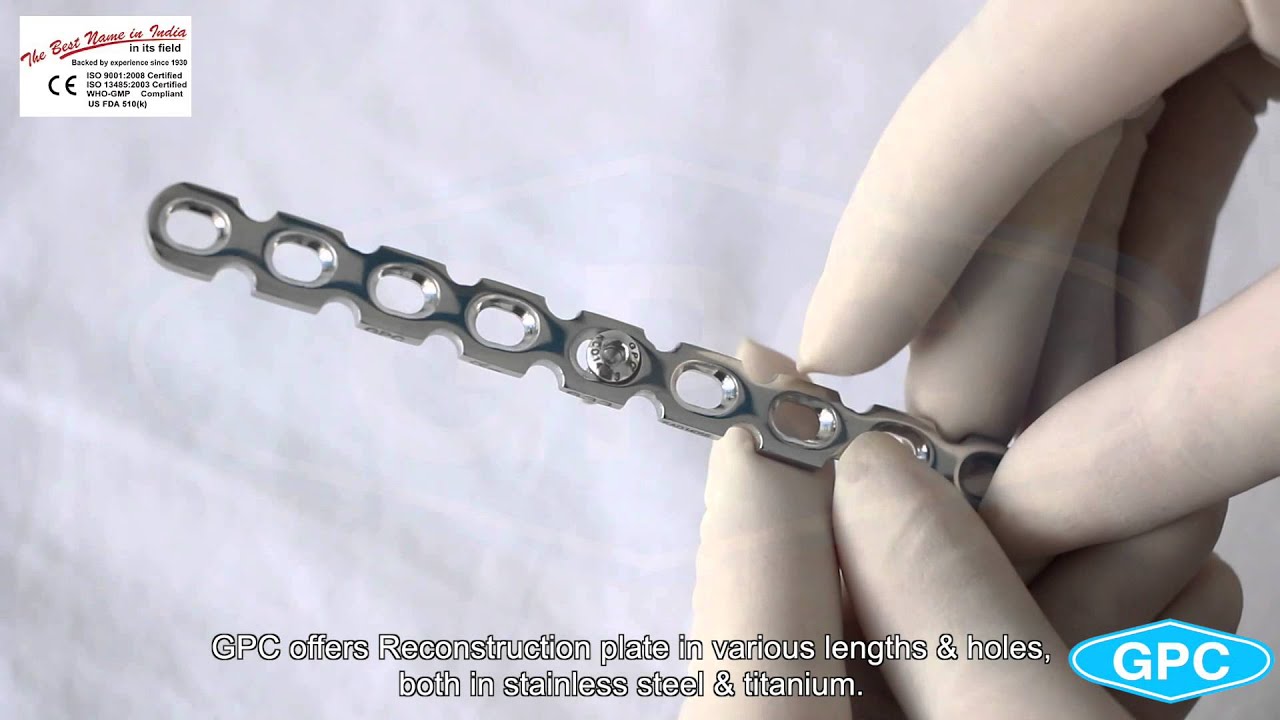 3.5mm Reconstruction Plates Straight Reconstruction Plate Manufacturer YouTube