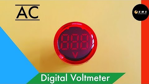 Digital Voltmeter | Mini Digital Voltmeter for Electrical Switch Boards.
