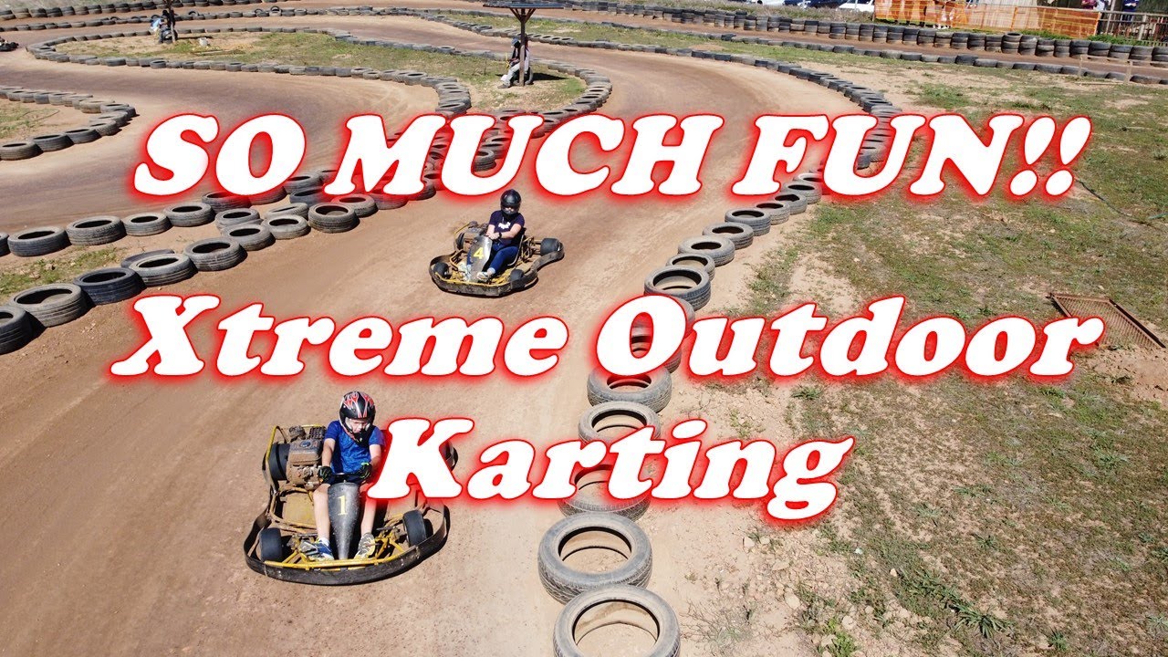 SO MUCH FUN!! = Xtreme Outdoor Karting Mavic Mini drone footage YouTube
