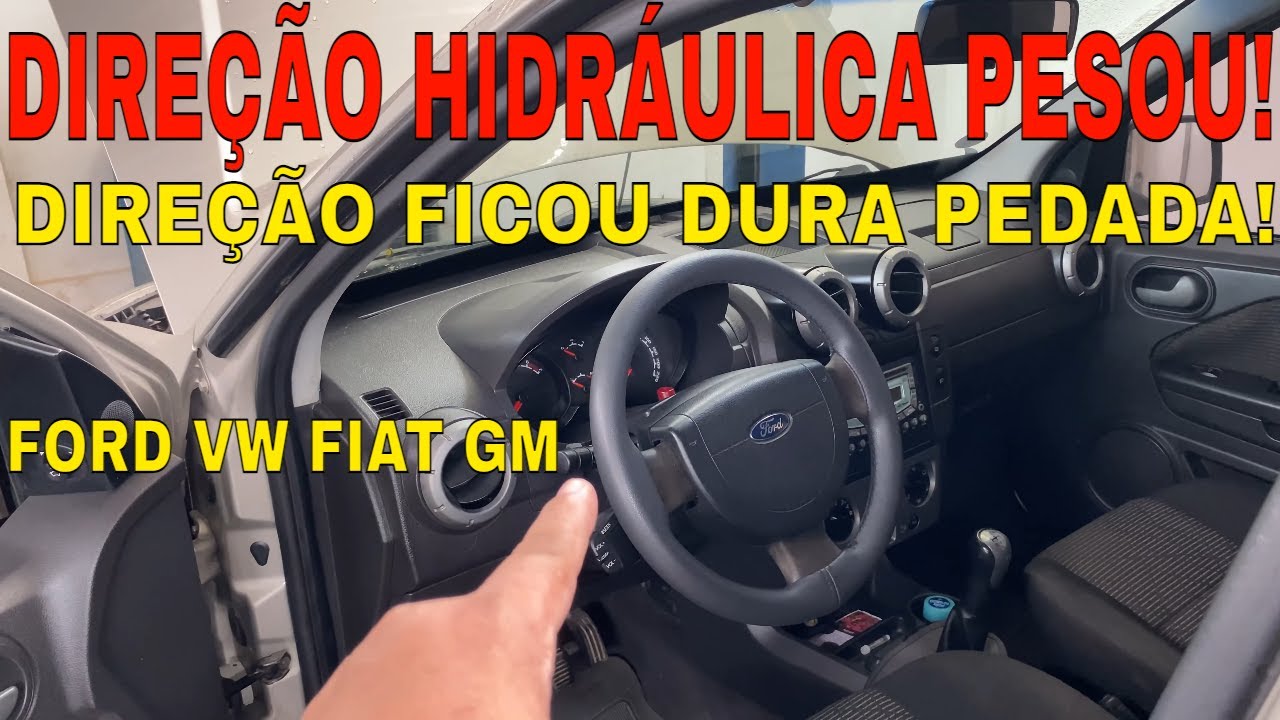 DIREÇÃO HIDRÁULICA FICOU DURA PESADA FORD ECOSPORT FIESTA KA COURIER FOCUS/COMO SOLUCIONAR PROBLEMA?