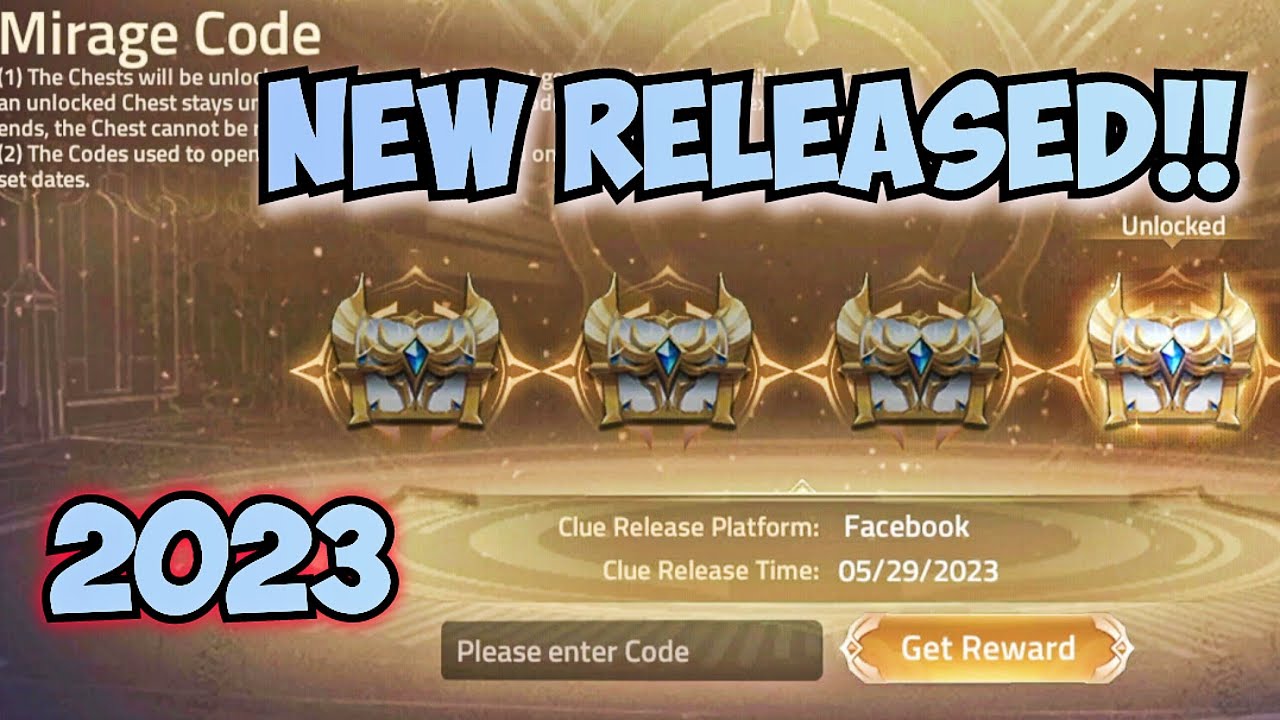 NEW RELEASE CODE 💙💙💙💙 - Mirage Code | Mobile Legends: Adventure