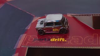 Morris Mini drifting on portadrift.