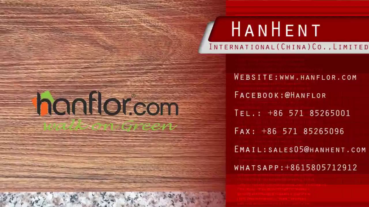 Hanflor's wood embossed vinyl flooring