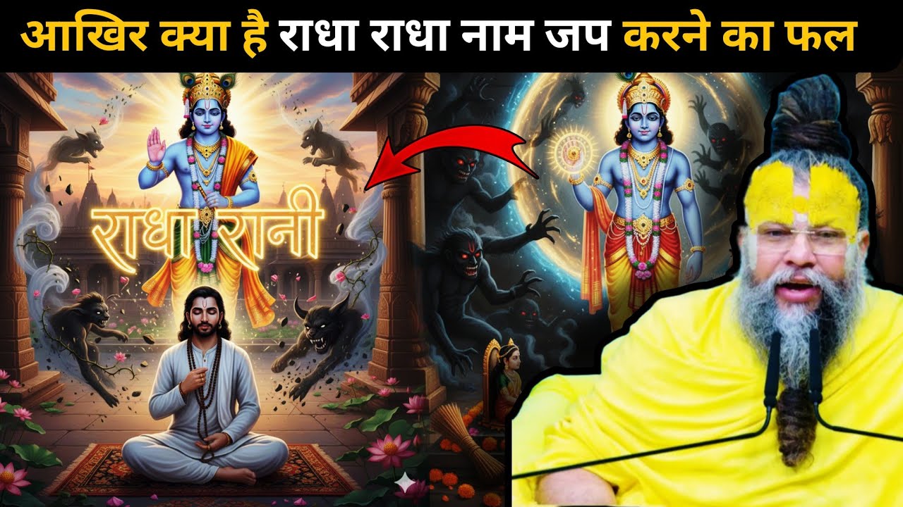 तुम बस राधा राधा नाम जप करो फिर देखो भगवान श्री कृष्ण तुम्हारे साथ क्या करते है 🤯 राधा नाम महिमा 