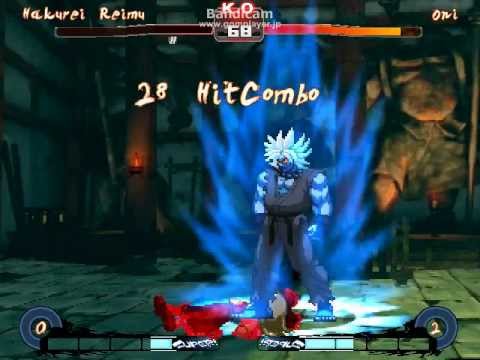 [mugen]スト４のコンプゲーに霊夢ちゃんが紛れ込んだようです