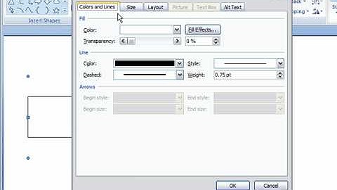 Apply a Shape Color Fill with a Transparency in Word 2007