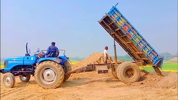 Sand Unloading Digital Facility by Hydrolic Tractor systems | Sonalika | Episode 4