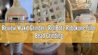 Review Wakit Grinders RollBotz Robokone Filler Bead Grinding Mill with Funnel USB Chargeable Black O