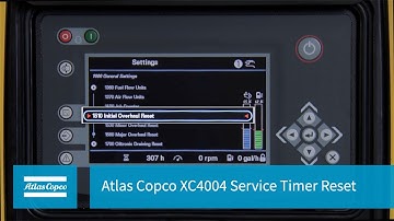 Atlas Copco XC4004 Service Timer Reset | Atlas Copco Power Technique USA