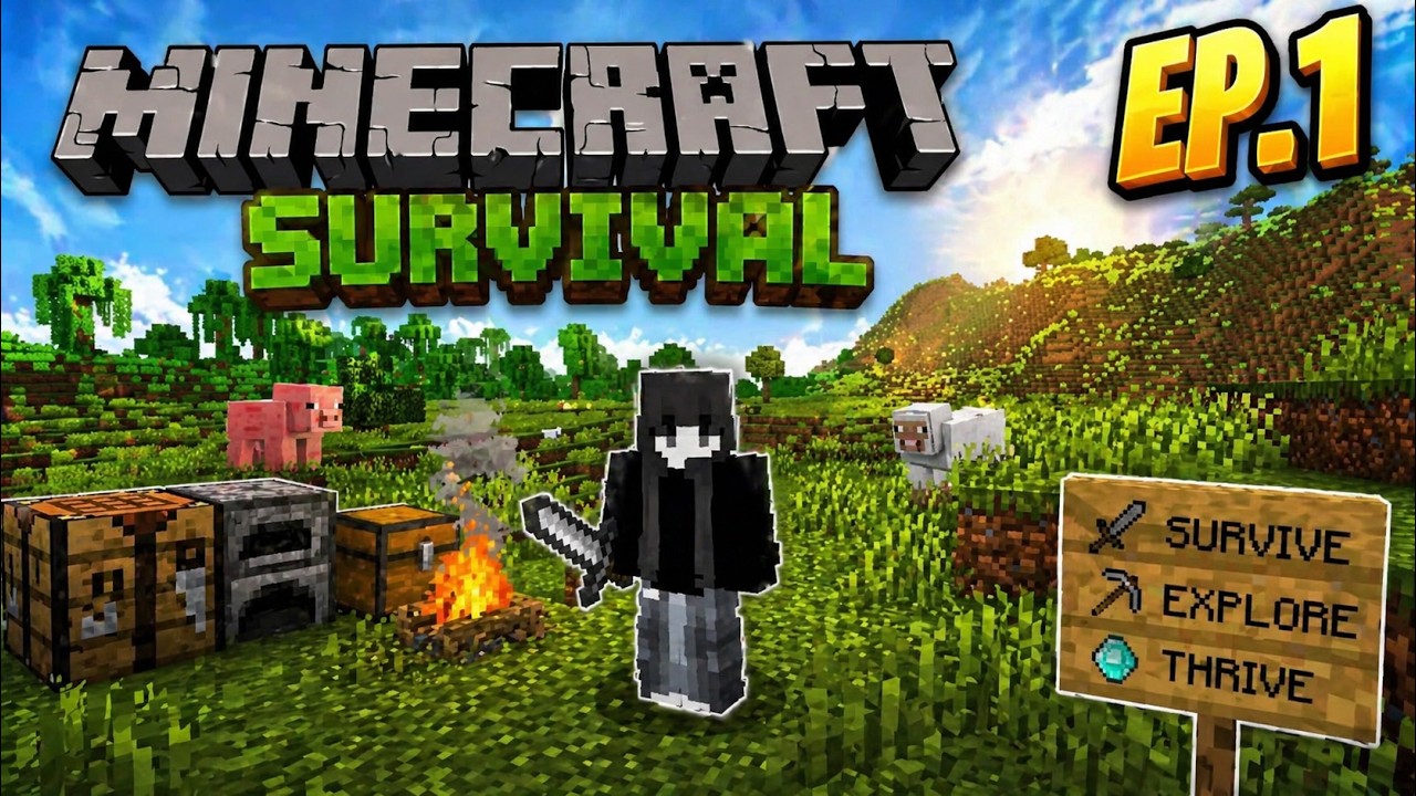 Minecraft Survival Series EP.1 – A New Beginning! - YouTube