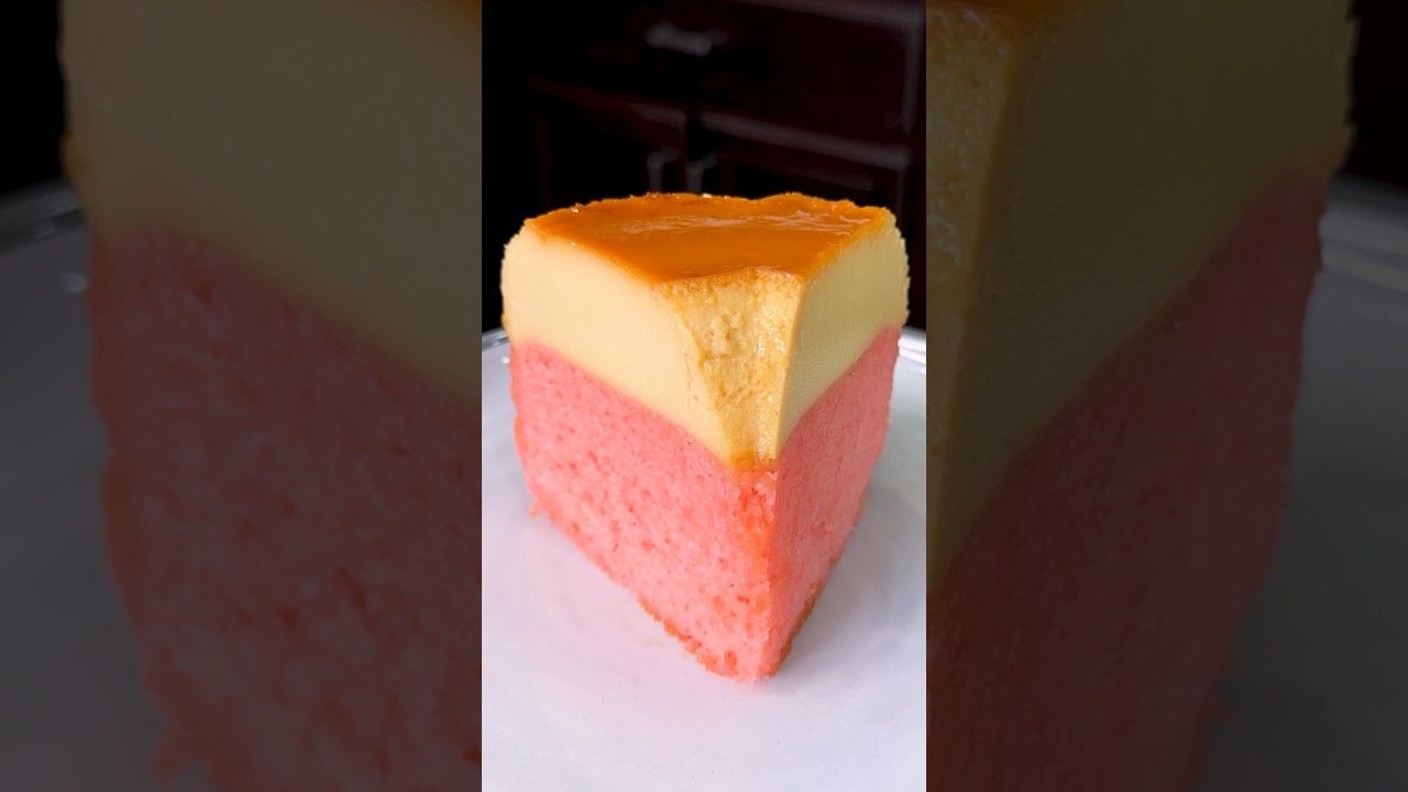 Fresaflan Cake Chocoflan de Fresa 