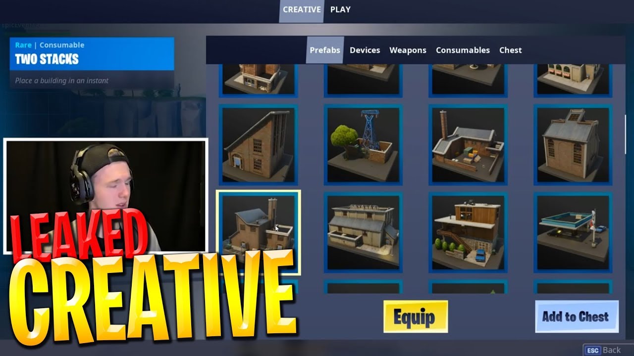 new fortnite creative mode gameplay season 7 leaked video mas popular - fortnite creative inventory available where you can build