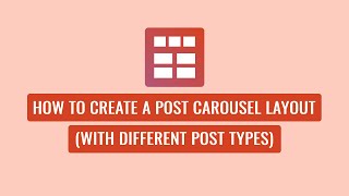 Smart Post Show Pro - How To Create a Post Carousel Layout (with Different Post Types)