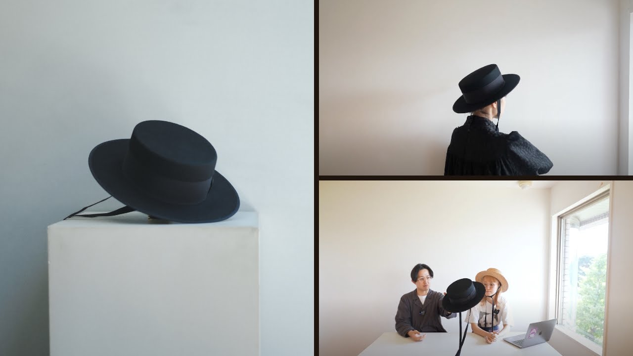 クラシカルなフェルトハット | foufou felt hat - YouTube