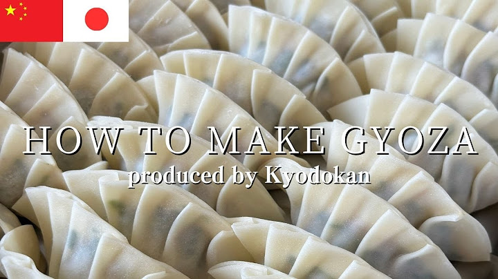How to make Japanese Gyoza. Juicy pork dumplings.