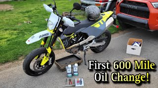 2023 Husqvarna 701 First Oil Change - How To