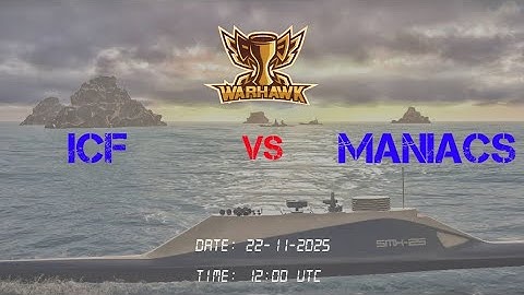 ICF vs MANIACS - 2nd Match || Warhawk Masters 2025 Tour 