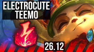 TEEMO vs URGOT (TOP) | Electrocute | EUW Master | 26.12