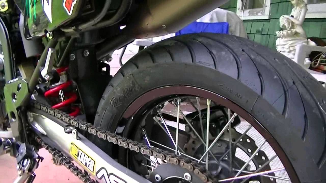 klx 250 sf supermoto michelin tires and update YouTube