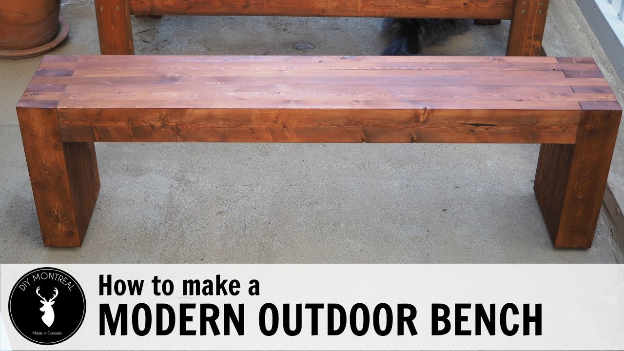 How to make a modern outdoor bench or coffee table from ...